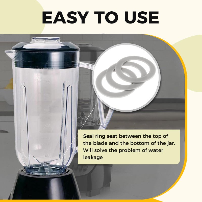 DRELD Blender O-Ring Gasket Seal Rubber Sealing O-Gasket Rings, Replacement for Hamilton Beach (Pack of 3) - Image 5